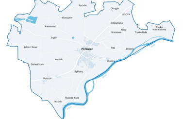 Mapa gminy Połaniec - Przedszkola
