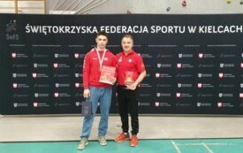 trener Tadeusz Szkwarek z zawodnikiem