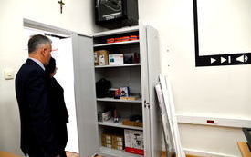Otwarcie pracowni szkolnych zrealizowanych dzięki inicjatywie MEiN z programu ,,Laboratoria Przyszłości" w Ruszczy 8
