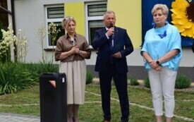 Burmistrz Jacek Nowak przemawia