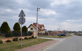 światłow&oacute;d na ulicy Żapniowskiej w Połańcu