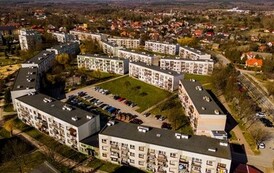 bloki w Połańcu z lotu ptaka