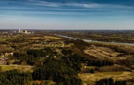 pola przy rzece wisła z g&oacute;ry