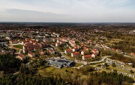 Połaniec z g&oacute;ry wiosną
