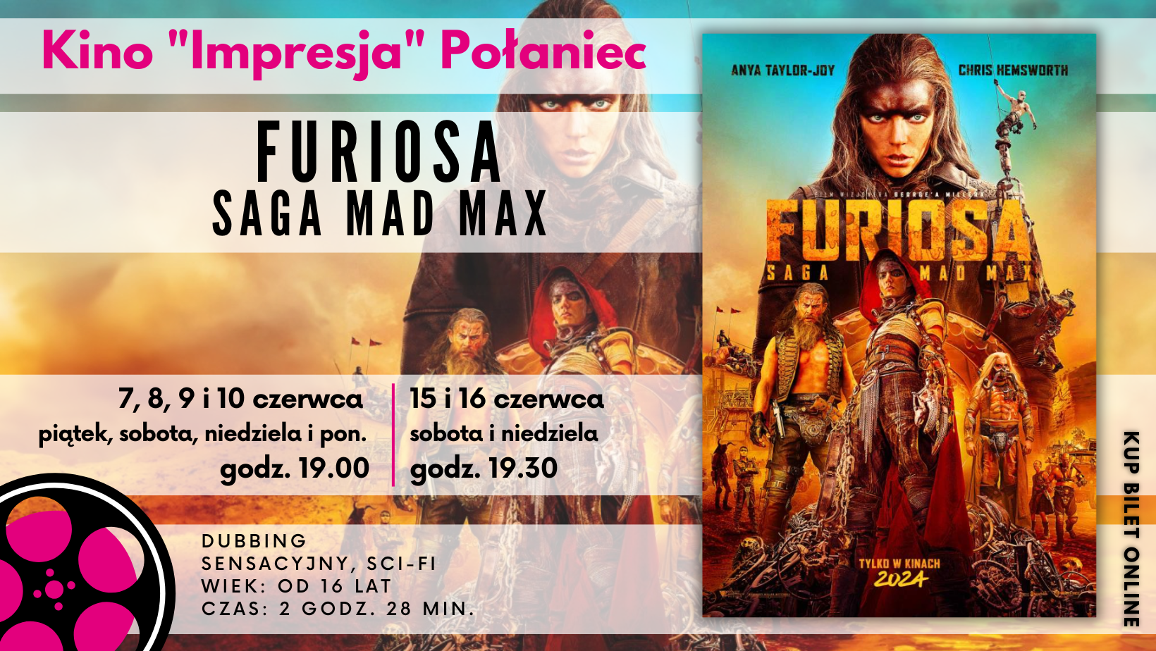 kino impresja, zaproszenie na&nbsp;film furiosa