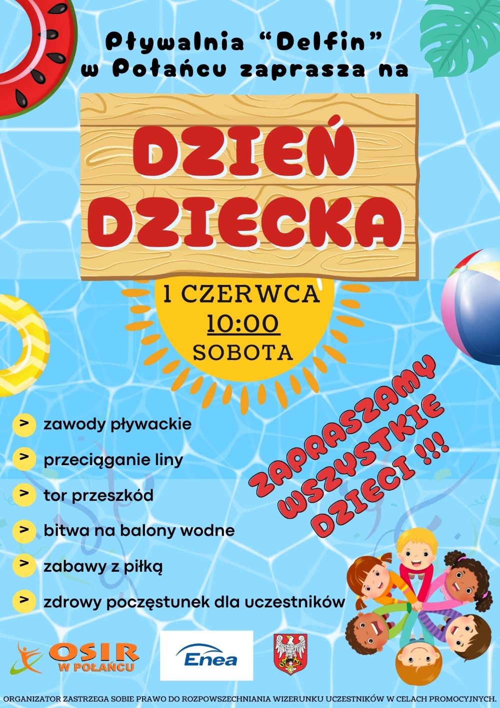 dzień dziecka na&nbsp;pływalni delfin