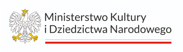 logo Ministra Kultury i&nbsp;Dziedzictwa Narodowego pochodzących z&nbsp;Funduszu Promocji Kultury