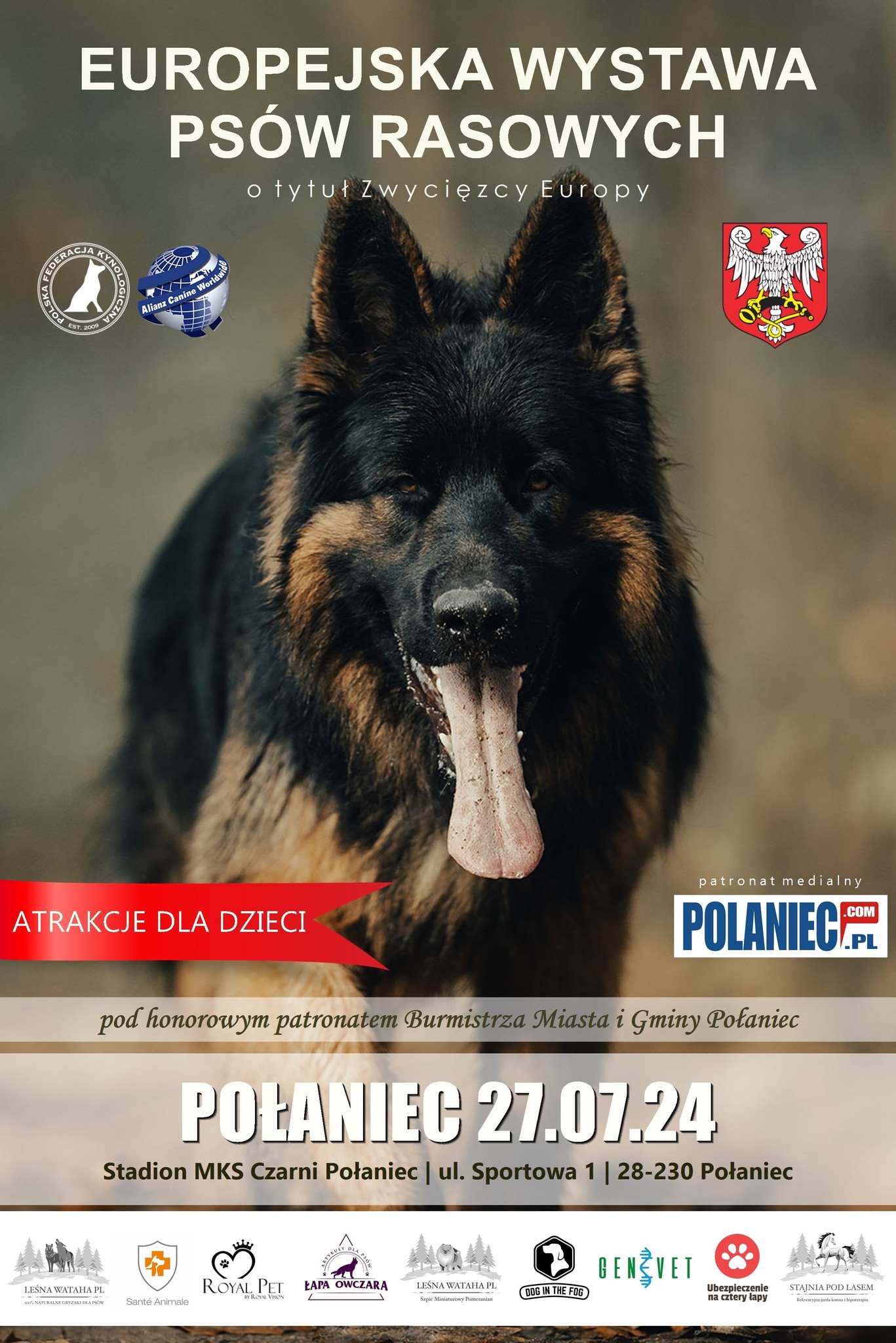 Plakat z&nbsp;wystawa ps&oacute;w