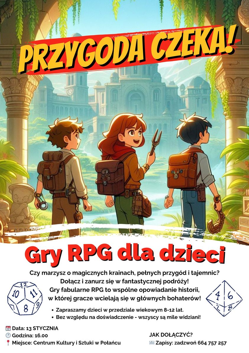 Plakat z&nbsp;grami RPG