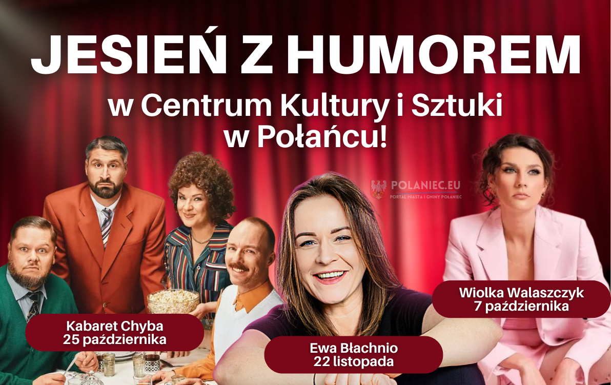 Jesień z&nbsp;humorem. Na zdjęciu postacie z&nbsp;kabaretu.