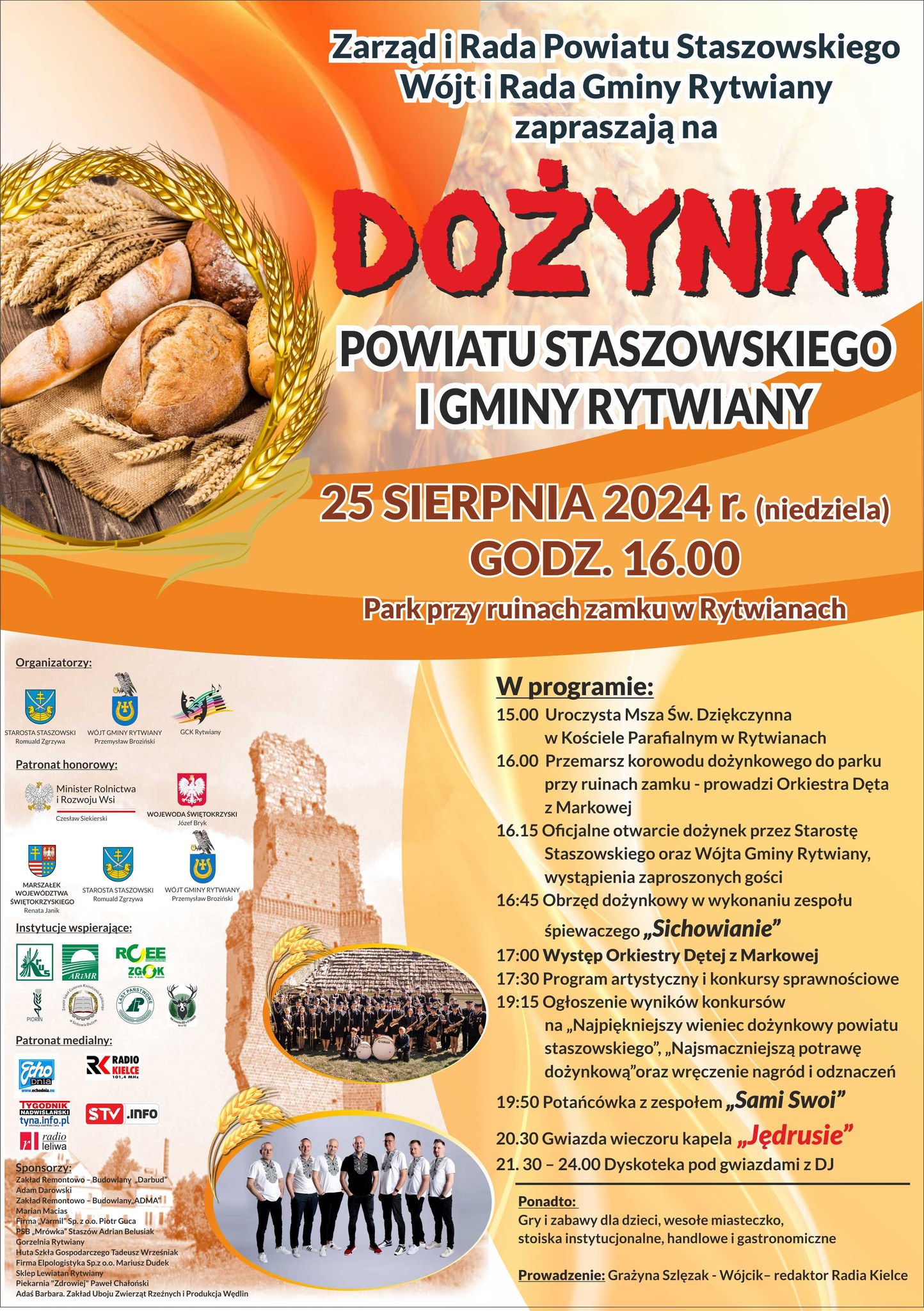 Program dożynek w&nbsp;Rytwianach