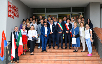 Zdjęcie do Wizyta przedstawicieli zagranicznej delegacji z Miasta Partnerskiego Viggiano w Połańcu