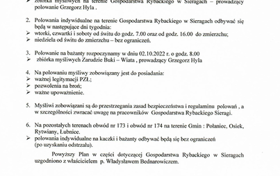 Zdjęcie do Plan polowań