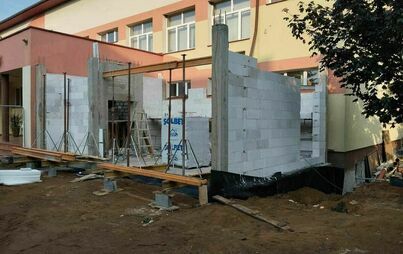 Zdjęcie do Postępy prac przy adaptacji pomieszczeń w Centrum Kultury i Sztuki w Połańcu