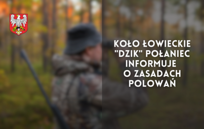 Zdjęcie do Koło Łowieckie &quot;Dzik&quot; Połaniec informuje o zasadach polowań