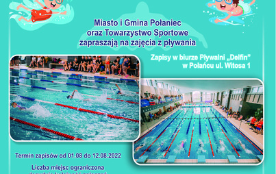Zdjęcie do Sportowe Wakacje+ Połaniec 2022 - Zajęcia z pływania