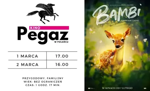 Zdjęcie do "Bambi. Opowieść leśna" w kinie "Pegaz" w Połańcu