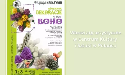 Zdjęcie do Warsztaty artystyczne w Centrum Kultury i Sztuki w Połańcu