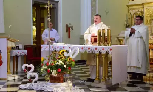 Zdjęcie do Uroczystość Złotych God&oacute;w w Gminie Połaniec &ndash; Jubileusz 50 wsp&oacute;lnych lat