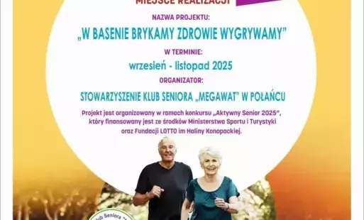 Zdjęcie do  Aktywny Senior 2025 - ,,Megawat '' laureatem Fundacji Lotto im. H. Konopackiej
