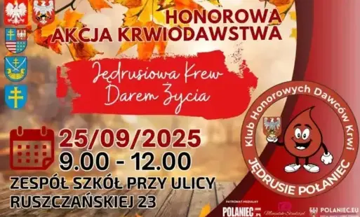 Zdjęcie do Honorowa Akcja Krwiodawstwa &ndash; "Jędrusiowa Krew Darem Życia"