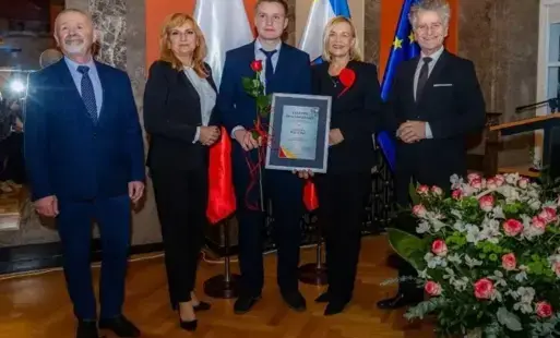 Zdjęcie do Ernest Wieczorek nagrodzony stypendium &bdquo;Talenty Świętokrzyskie 2025&rdquo;