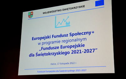 Zdjęcie do Spotkanie informacyjne na temat projekt&oacute;w społecznych programu &bdquo;Fundusze Europejskie dla Świętokrzyskiego 2021-2027&rdquo;