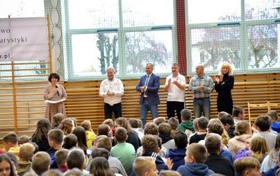 Zdjęcie do Mistrz Olimpijski Andrzej Supron gościł w Połańcu