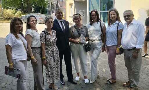 Zdjęcie do  Nasza połaniecka delegacja melduje się w Wąchocku