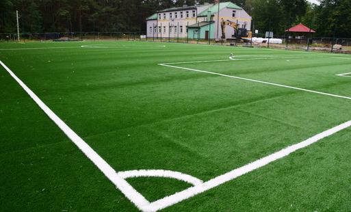 Zdjęcie do Zaawansowane prace przy budowie nowoczesnego kompleksu sportowego &bdquo;Orlik 2024&rdquo; w Zrębinie