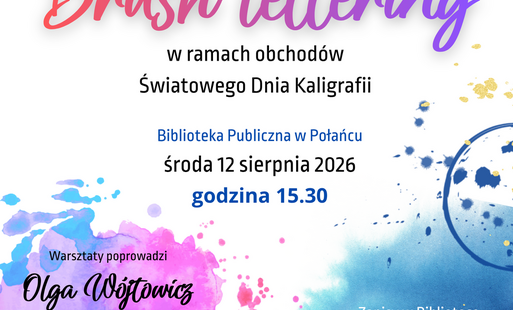 Zdjęcie do Brush lettering - warsztaty kaligrafii wsp&oacute;łczesnej w Bibliotece