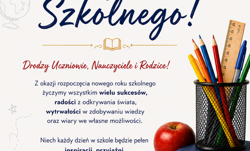 Zdjęcie do Szczęśliwego Nowego Roku Szkolnego