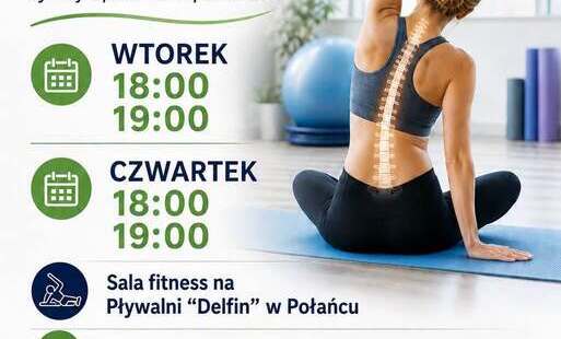 Zdjęcie do Zadbaj o sw&oacute;j kręgosłup &ndash; bezpłatne zajęcia w Połańcu