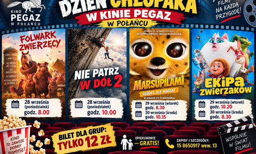 Zdjęcie do Dzień Chłopaka w Kinie Pegaz &ndash; specjalne seanse dla grup szkolnych