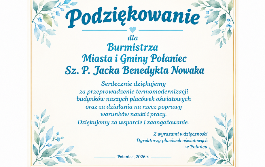 Termomodernizacja placówek oświatowych w Połańcu zakończona