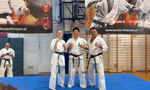 Zdjęcie do Trening u boku dwukrotnego Mistrza Japonii! Blanka Łukasik i Połaniecki Klub Karate Kyokushin z sukcesami na IKO Nakamura Polish Open