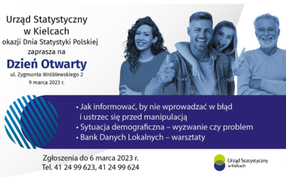 Zdjęcie do Zapraszamy na Dzień Otwarty w Urzędzie Statystycznym w Kielcach