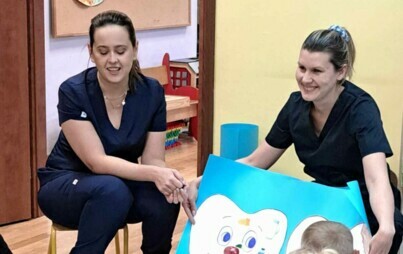 Zdjęcie do Pracownicy Przychodni Zdrowia odwiedzili Publiczne Przedszkole w Połańcu