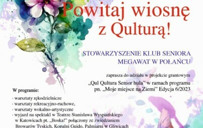 Zdjęcie do Stowarzyszenie Klub Seniora Megawat przystępuje do realizacji grantu &bdquo; Qul-Qultura-senior hula&rdquo; 