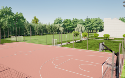 Zdjęcie do Nowe boiska sportowe powstaną w Zrębinie (wizualizacje, wideo)