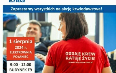 Zdjęcie do Sierpniowa akcja krwiodawstwa z ENEA Elektrownia Połaniec