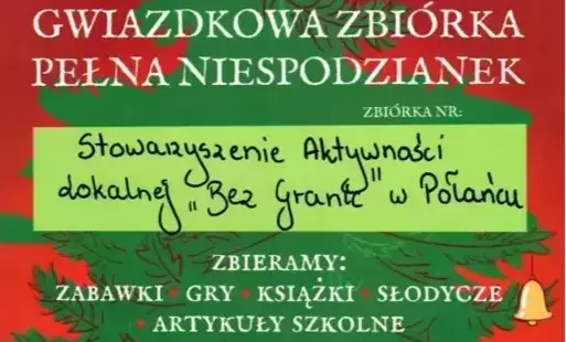 Zdjęcie do Akcja charytatywna - "Gwiazdkowa zbi&oacute;rka pełna niespodzianek"