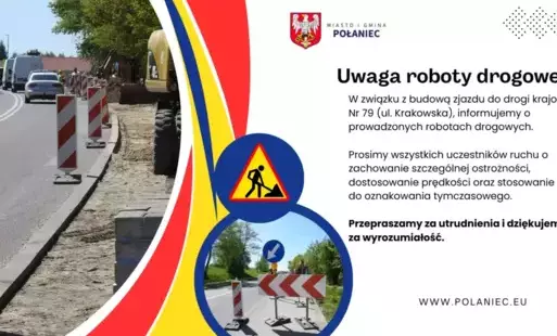 Zdjęcie do Uwaga roboty drogowe