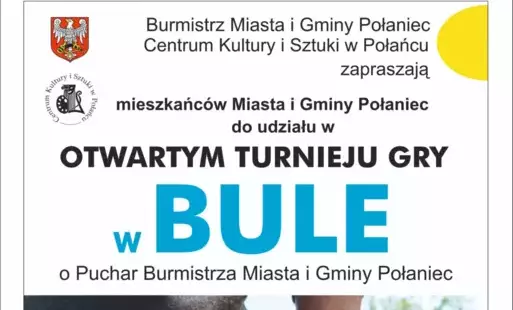 Zdjęcie do Zapraszamy mieszkańc&oacute;w Miasta i Gminy Połaniec na Turniej gry w bule
