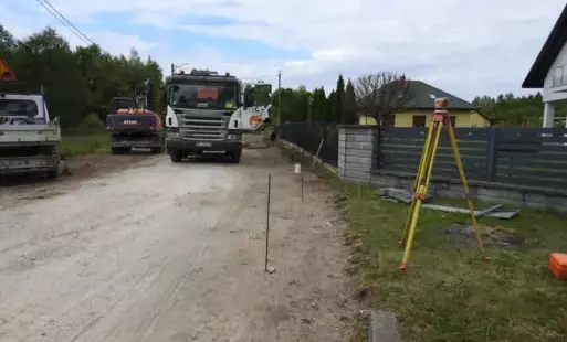 Zdjęcie do Postępy prac przy budowie nowych dr&oacute;g na terenie Połańca