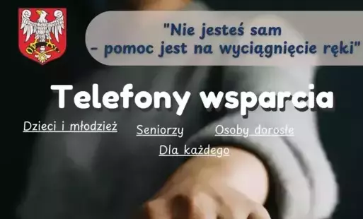 Zdjęcie do Nie jesteś sam &ndash; pomoc jest na wyciągnięcie ręki