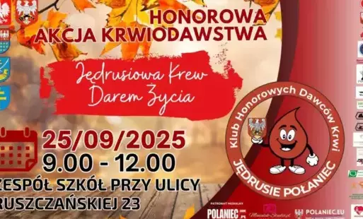 Zdjęcie do Honorowa Akcja Krwiodawstwa &ndash; "Jędrusiowa Krew Darem Życia"