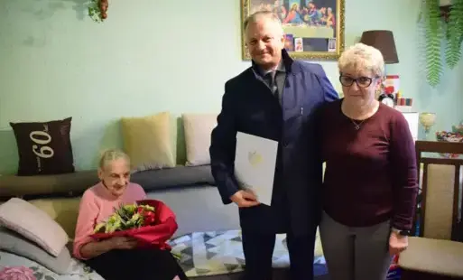 Zdjęcie do Mieszkanka Połańca obchodziła 102. urodziny