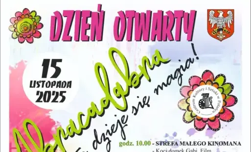 Zdjęcie do Centrum Kultury i Sztuki w Połańcu serdecznie zaprasza wszystkie dzieci wraz z rodzicami na wyjątkowy Dzień Otwarty pod hasłem &bdquo;ABRAKADABRA &ndash; TU DZIEJE SIĘ MAGIA!", kt&oacute;ry odbędzie się 15 listopada 2025 roku