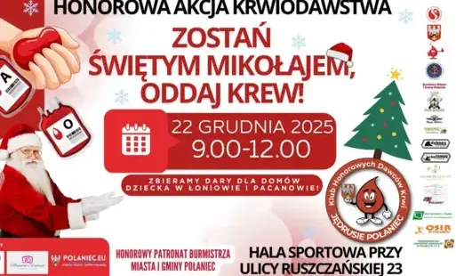 Zdjęcie do Zostań Świętym Mikołajem - oddaj krew